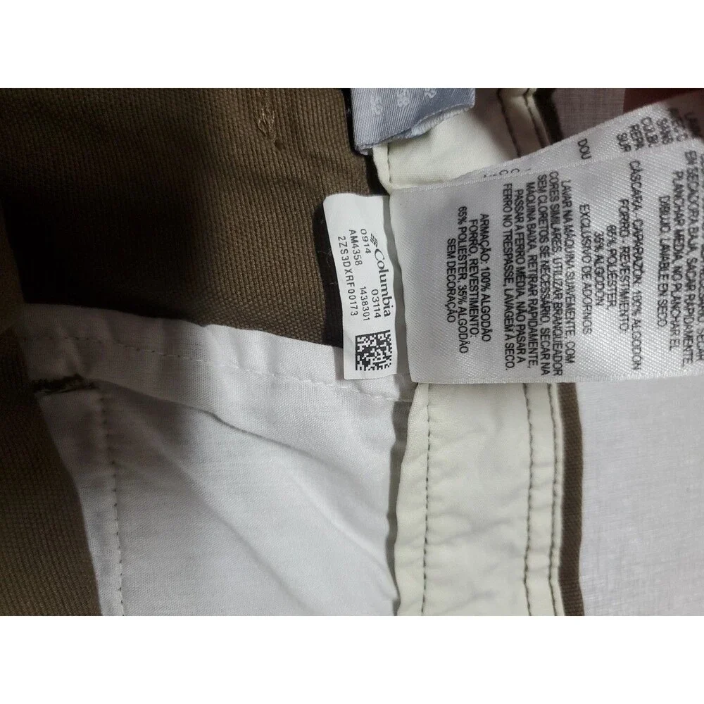 Columbia Brass Brown Regular Fit Bermuda Shorts Size 42 Inseam of 10" ~5 Pockets - Picture 5 of 7